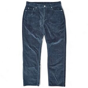 Vintage Levis 505 Jeans Size 14 Navy Blue Straight Leg Low Rise Brushed Cotton